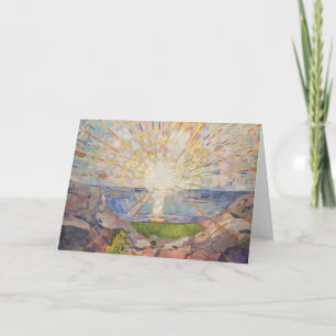 Cartão Edvard Munch Mural Painting The Sun (Solen) (1911)