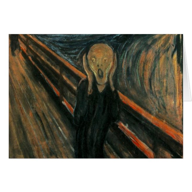 Cartão Edvard Munch - o gritar (Frente Horizontal)