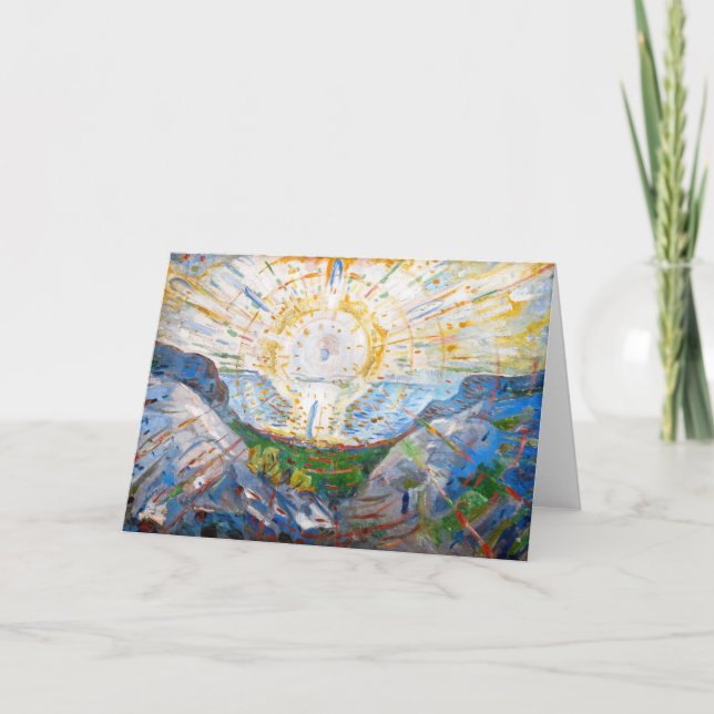 Cartão Edvard Munch - O Sol 1912 (Frente)