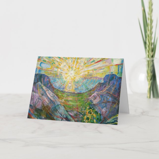 Cartão Edvard Munch - O Sol 1916 (Frente)