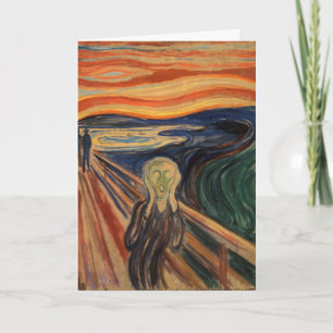 Cartão Edvard Munch Pintando O Gritar (Skrik) 1910