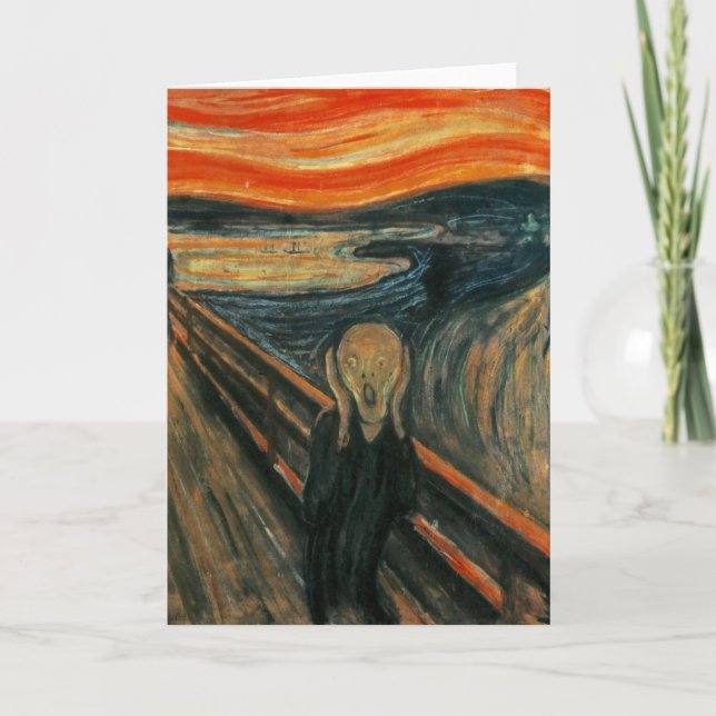 Cartão Edvard Munch - The Scream (Frente)
