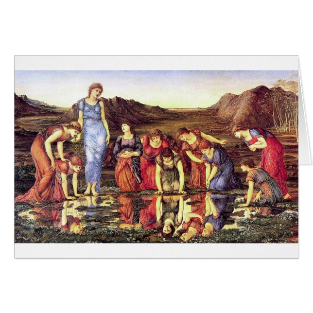 Cartão Edward Burne-Jones o espelho de Venus (Frente Horizontal)