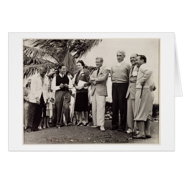 Cartão Edward, Duque de Windsor (1894-1972) e Wallis, Du (Frente Horizontal)