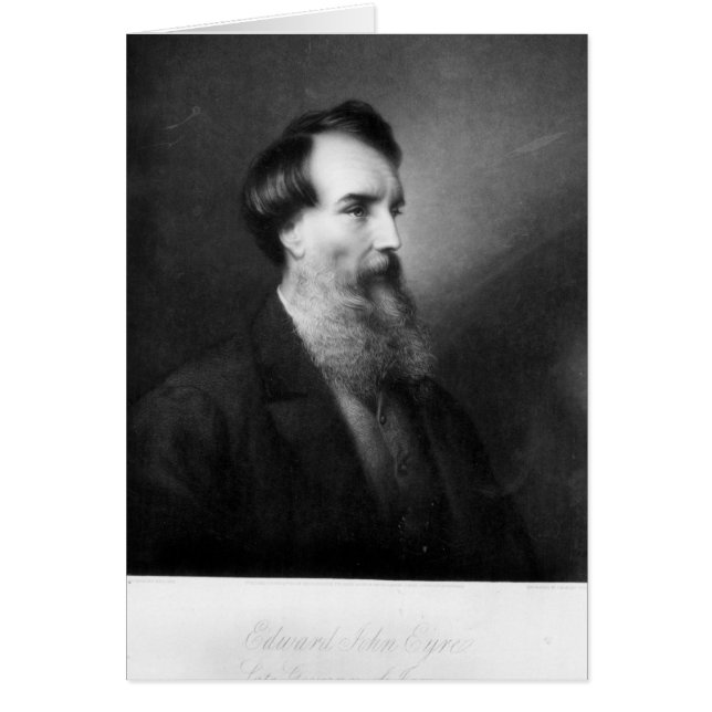 Cartão Edward John Eyre (Frente)