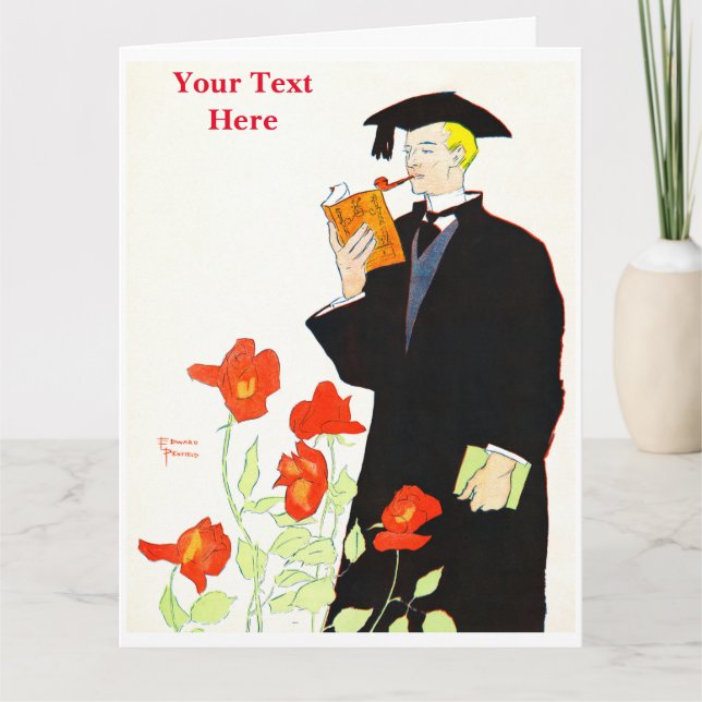 Cartão Edward Penfield Folheto de Saudação (Frente)