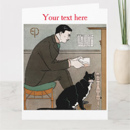 Cartão Edward Penfield Folheto de Saudação