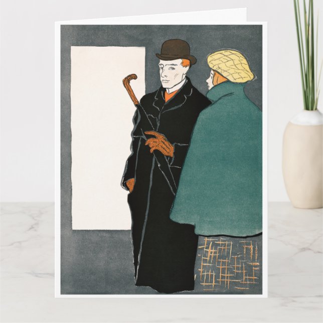 Cartão Edward Penfield Folheto de Saudação (Frente)