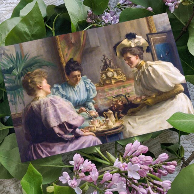 Cartão Edwardian Tarde Tea (Criador carregado)