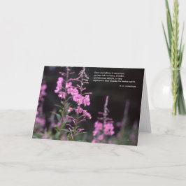 Cartão ee cummings inspirational quote - fireweed image