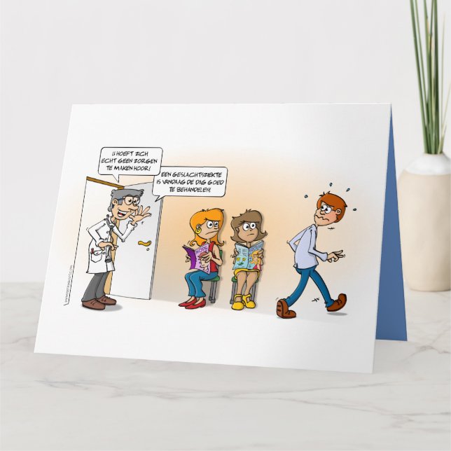 Cartão Een geslachtsziekte is goed te behandelen.  (Frente)