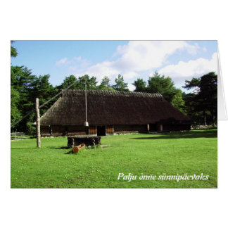 Cartão Eesti / Estland / Geburtstags Karte da Estônia