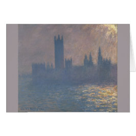 Cartão Efeito da luz solar de Monet