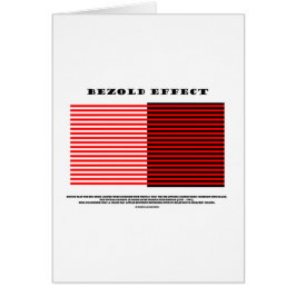 Cartão Efeito de Bezold (ilusão óptica)