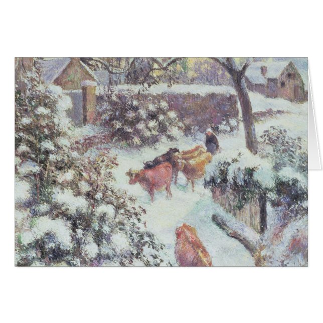Cartão Effet de Neige um Montfoucault, 1882 (Frente Horizontal)