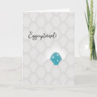 Eggcepcional! Ovo Congratulações Azul Brilhante