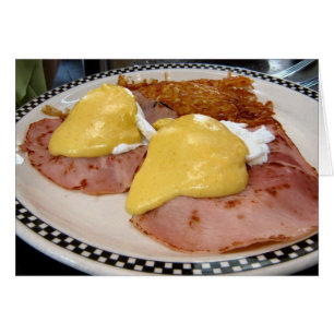 Cartão eggs Benedict