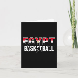 Cartão Egípcio Fãs de Basquete Jersey Ortodia do Esporte 