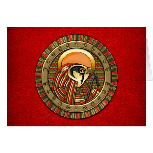 Cartão Egípcio Sun God Ra (Frente Horizontal)