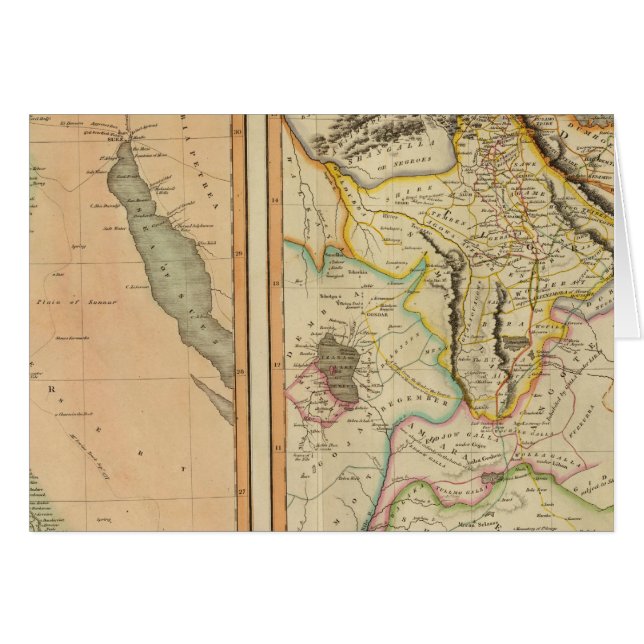 Cartão Egito, Abissínia (Frente Horizontal)