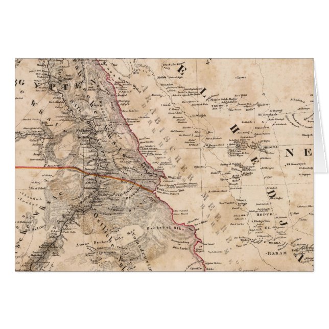 Cartão Egito, Sudão, África 2 (Frente Horizontal)