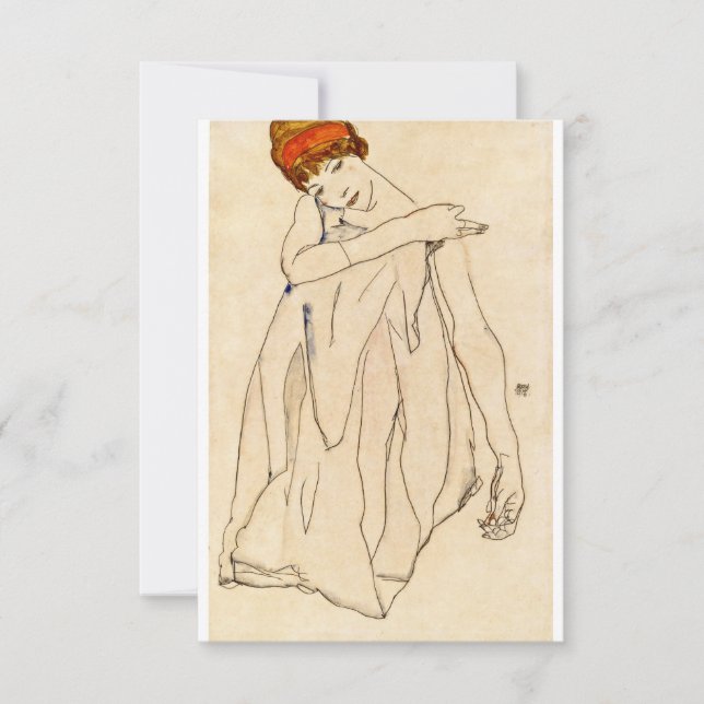 Cartão Egon Schiele - Dancer (Frente)