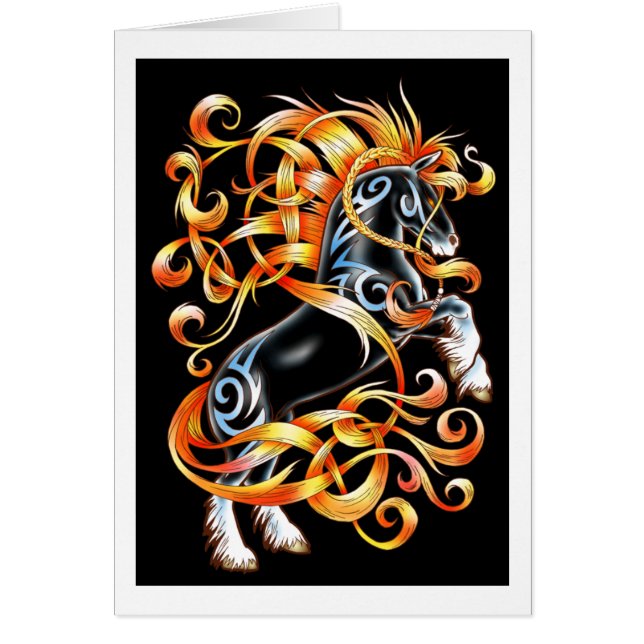 Cartão Égua da noite (Frente)