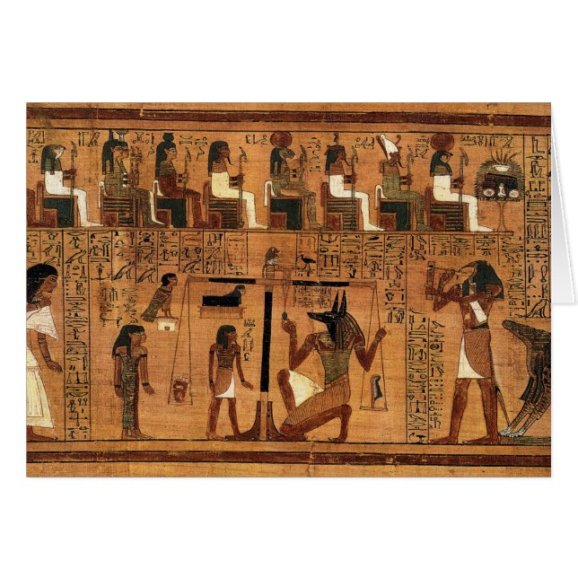 Cartão Egyptian books of the dead. (Frente Horizontal)