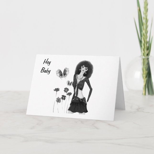 Cartão Ei bebê feliz 1º aniversário (Frente)