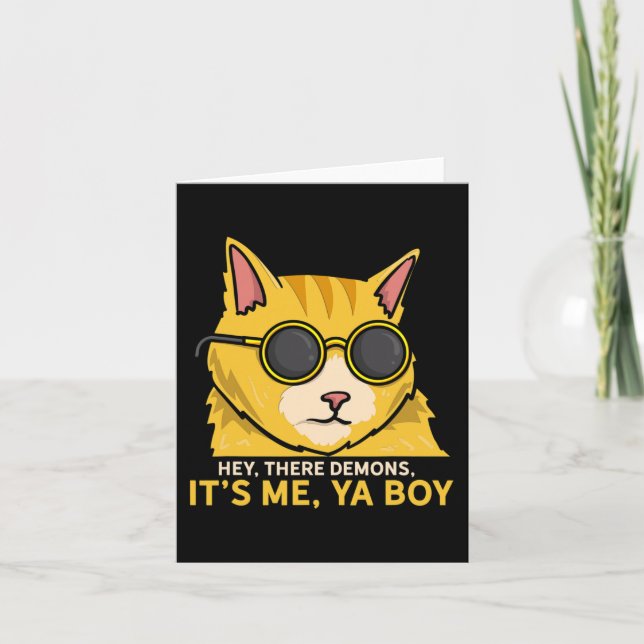 Cartão Ei, Demônios Sou Eu, Ya Boy - Caça Fantasma Louca (Frente)