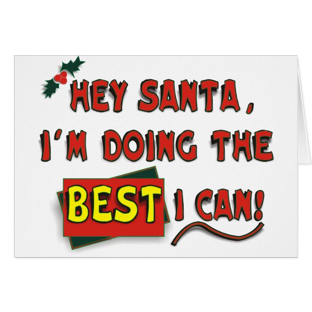 Cartão Ei, Papais noeis! (Frente Horizontal)