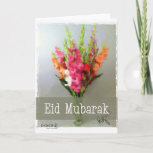 Cartão Eid Mubarak - Buquê