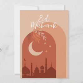 Cartão Eid Mubarak Eid Boho
