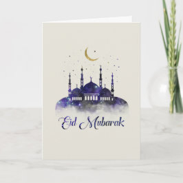 Cartão Eid Mubarak - Feliz Eid