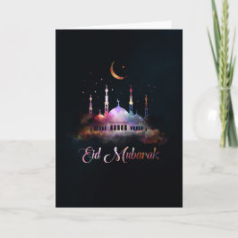 Cartão Eid Mubarak - Feliz Eid