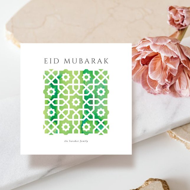Cartão Eid Mubarak, motif árabe (Criador carregado)