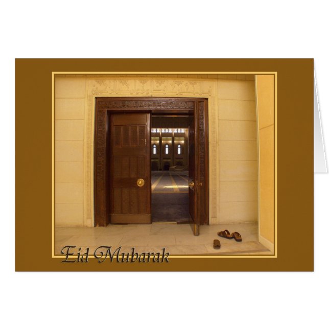 Cartão Eid mubarak - Ramadan Kareem (Frente Horizontal)