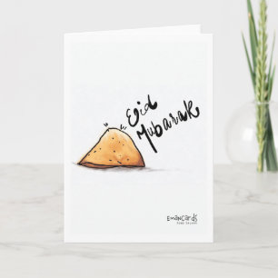 Cartão Eid Mubarak - Samosa