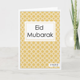 Cartão Eid Mubarak - Simple