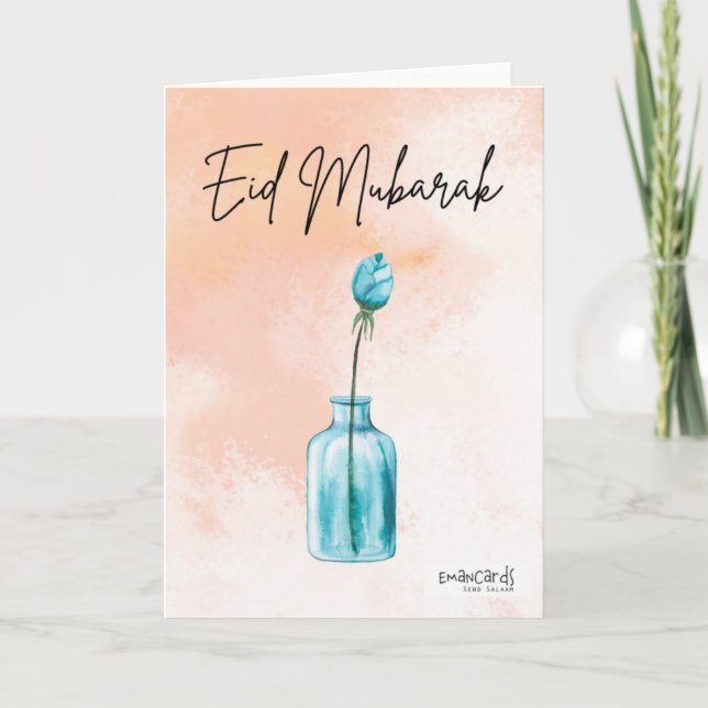 Cartão Eid Mubarak - Simples (Frente)