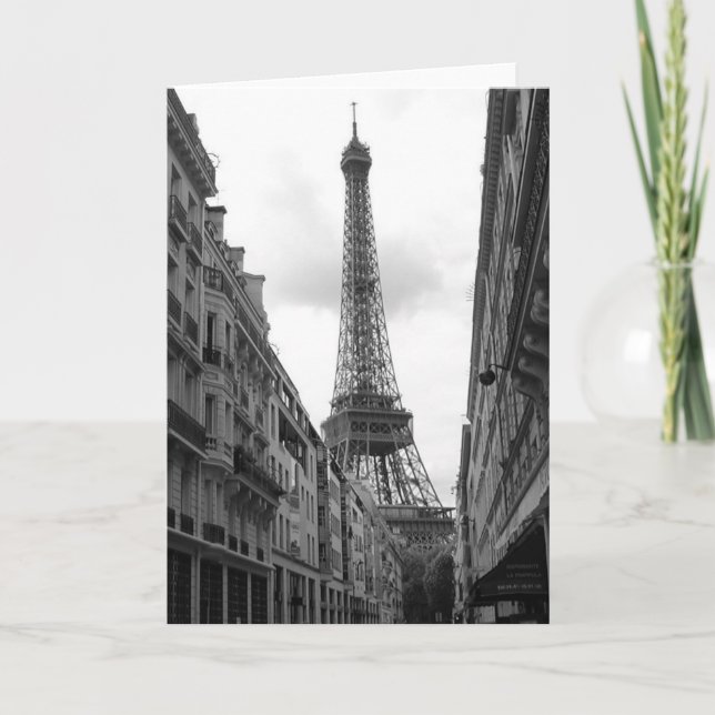 Cartão Eiffel Tower Greeting Card (Frente)