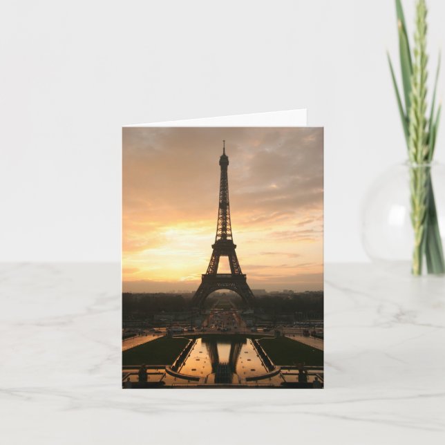 Cartão Eiffel Tower Note Card (Frente)