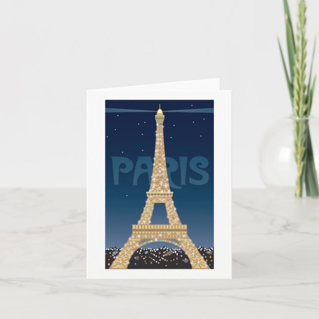 Cartão Eiffel Tower note card (Frente)