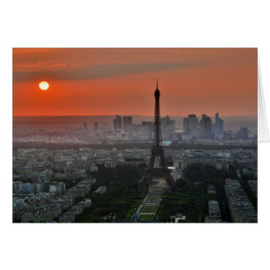 Cartão Eiffel Tower Paris Europe Viagem