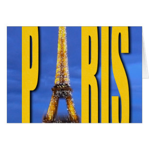 Cartão Eiffel Tower Paris França