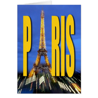 Cartão Eiffel Tower Paris França
