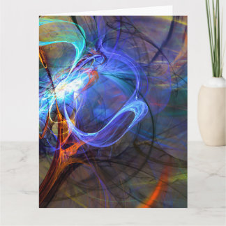Cartão Eiffel Tower,Paris, France inspired Abstract Art