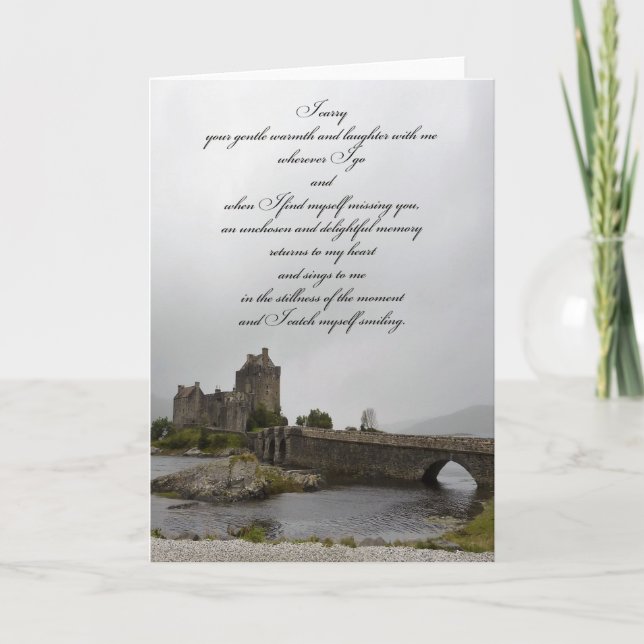 Cartão Eilean Donan Castle Thinking of You Card (Frente)