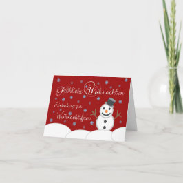 Cartão Einladung zur Firmenweihnachtsfeier!