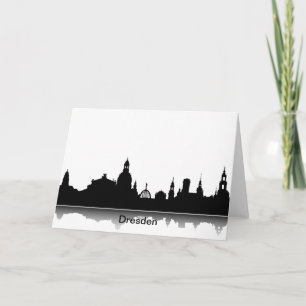 Cartão Einladungskarte mit Dresden Skyline.